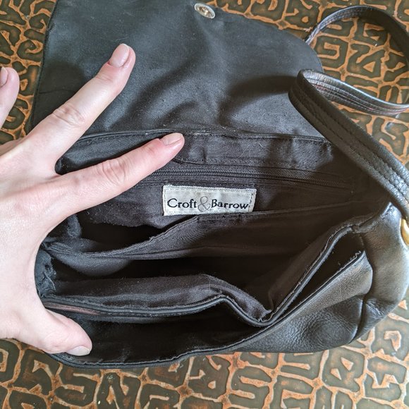 Vintage Black Croft & Barrow Crossbody Purse - Picture 4 of 5